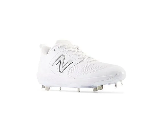 Stable Footing New Balance Men's Fresh Foam X 3000 V6 Metal Baseball Cleats - White - L3000TW6