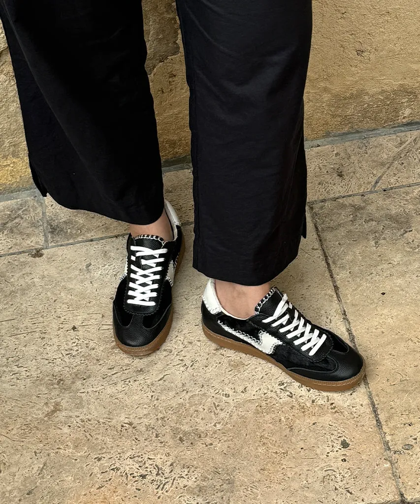 Shock-absorbent wear NOTICE STITCH SNEAKERS ONYX CALF HAIR
