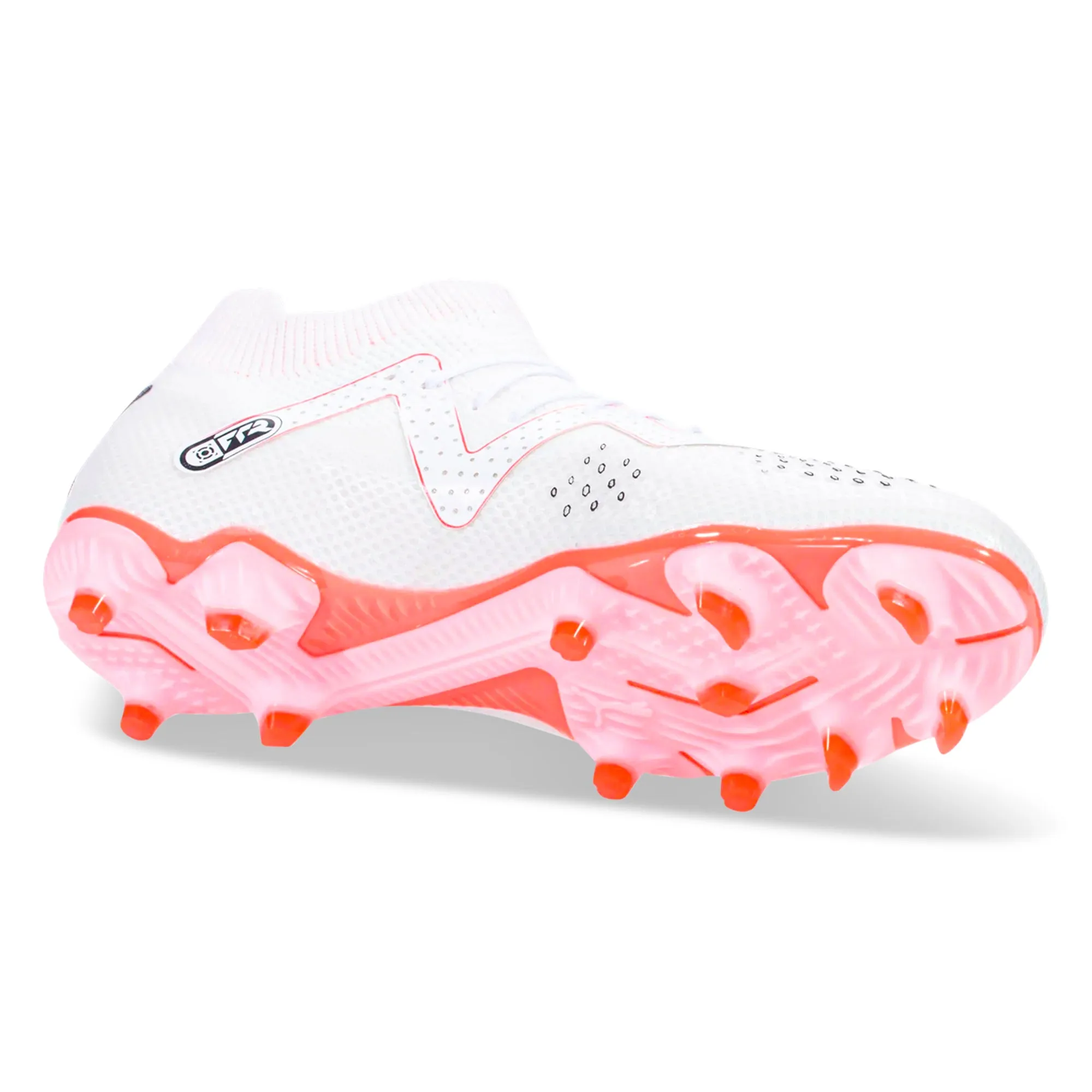 Puma Future Pro FG/AG Soccer Cleats (White/Fire Orchid) Balanced Support