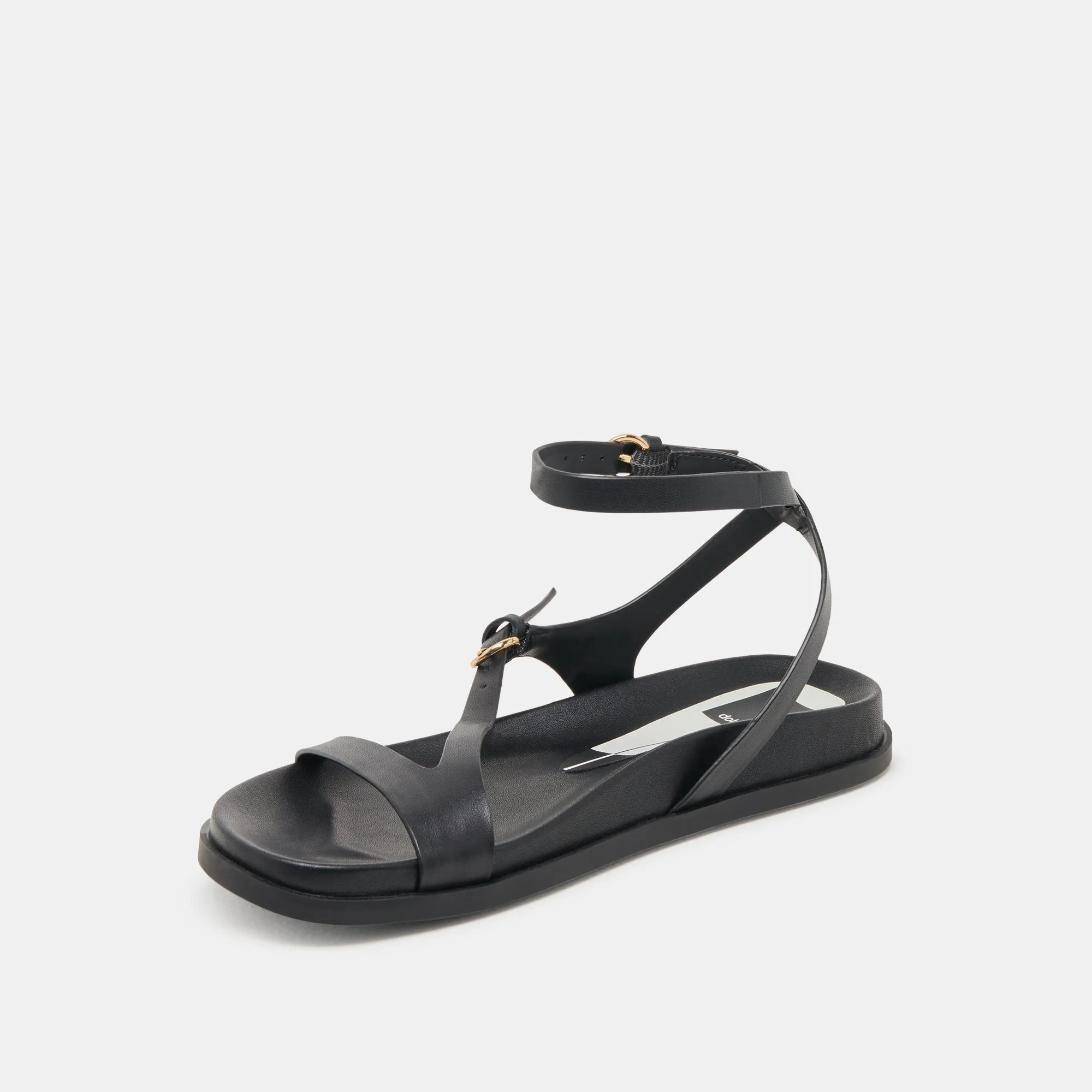 Outdoor Vibe DARLIS SANDALS BLACK LEATHER