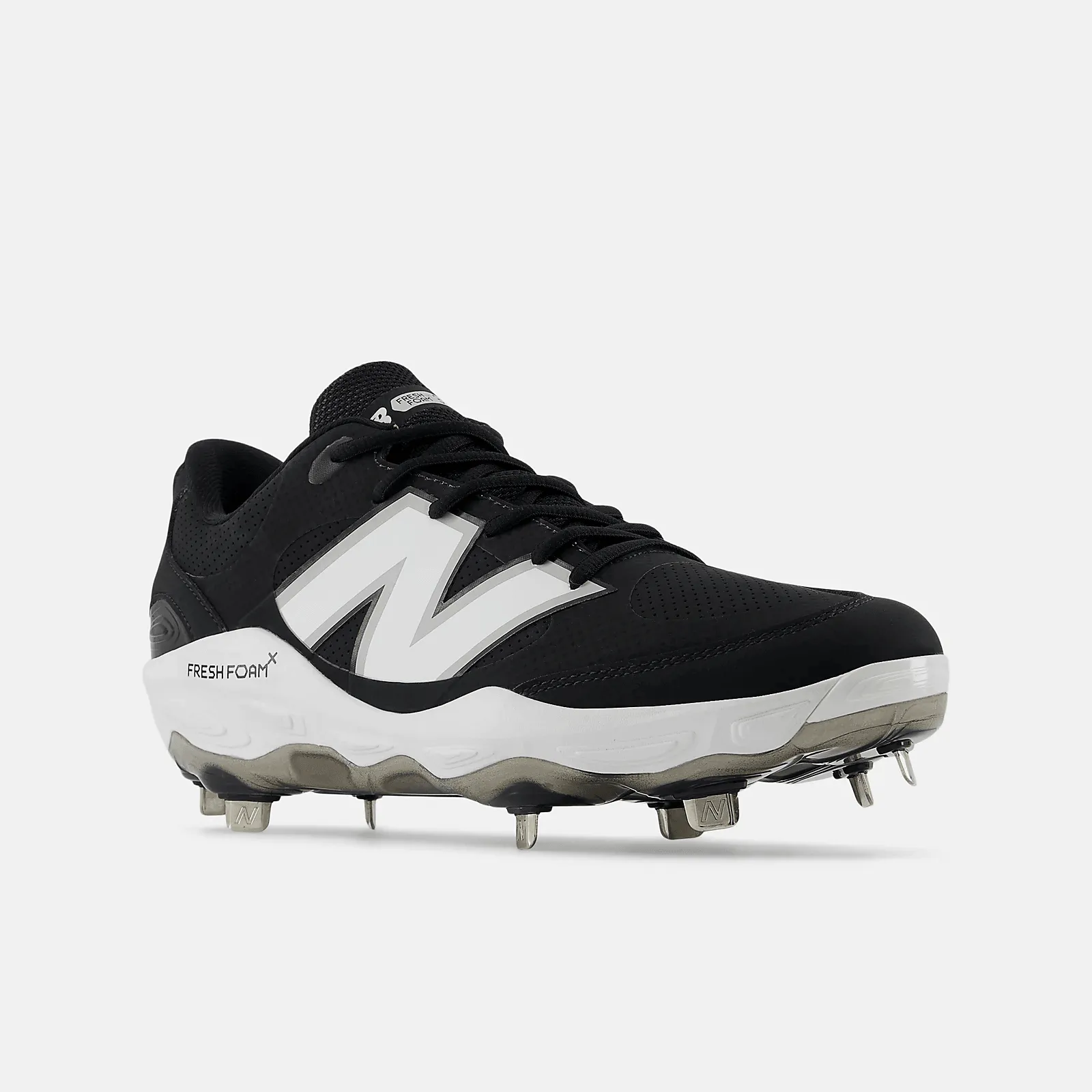 All-around durability New Balance Men's Fresh Foam X 3000 v7 Synthetic Metal Baseball Cleats - Black - L3000SK7