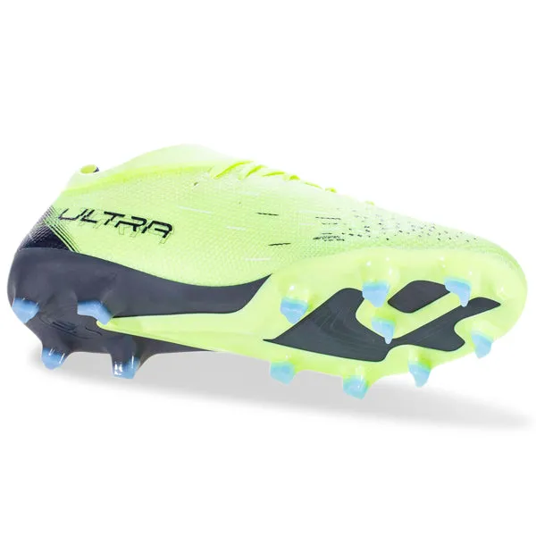 Lockdown fit Comfort Shell Puma Ultra Match FG/AG Soccer Cleats (Fizzy Light/Parisian Blue)