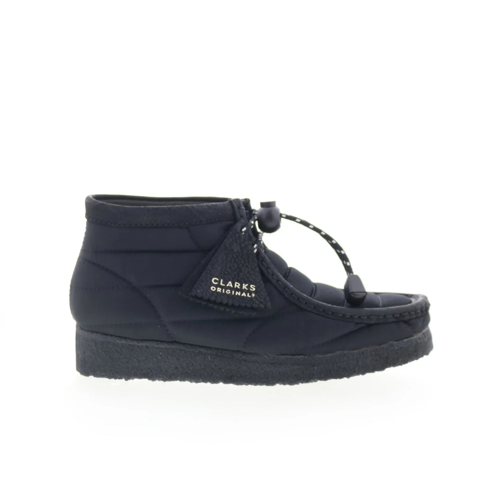 Reliable Protection Casual Outfit Clarks Wallabee Boot 26168587 Womens Black Canvas Lace Up Chukkas Boots