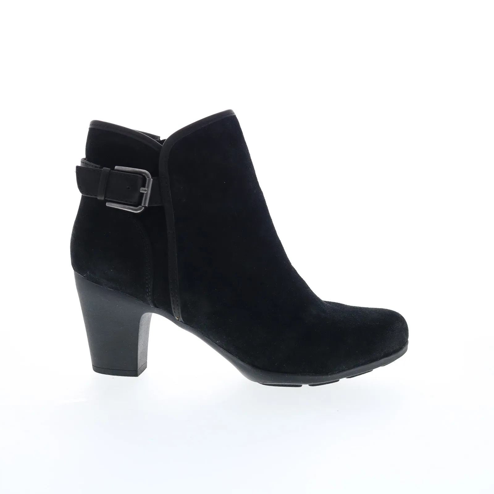 Hard Trail Comfortiva Namari CT0039921 Womens Black Wide Suede Ankle & Booties Boots