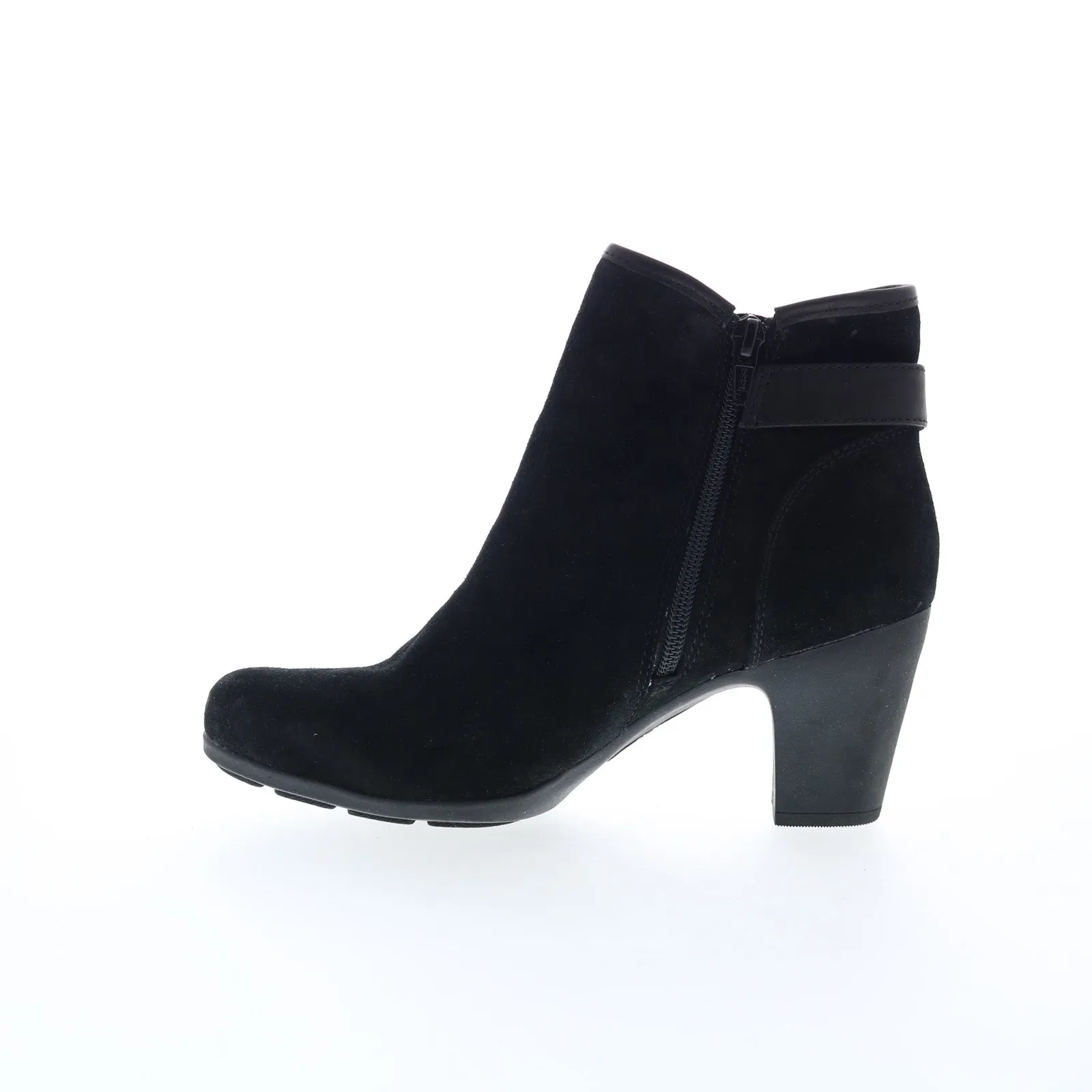 Long Walk Flexible Comfortiva Namari CT0039921 Womens Black Wide Suede Ankle & Booties Boots