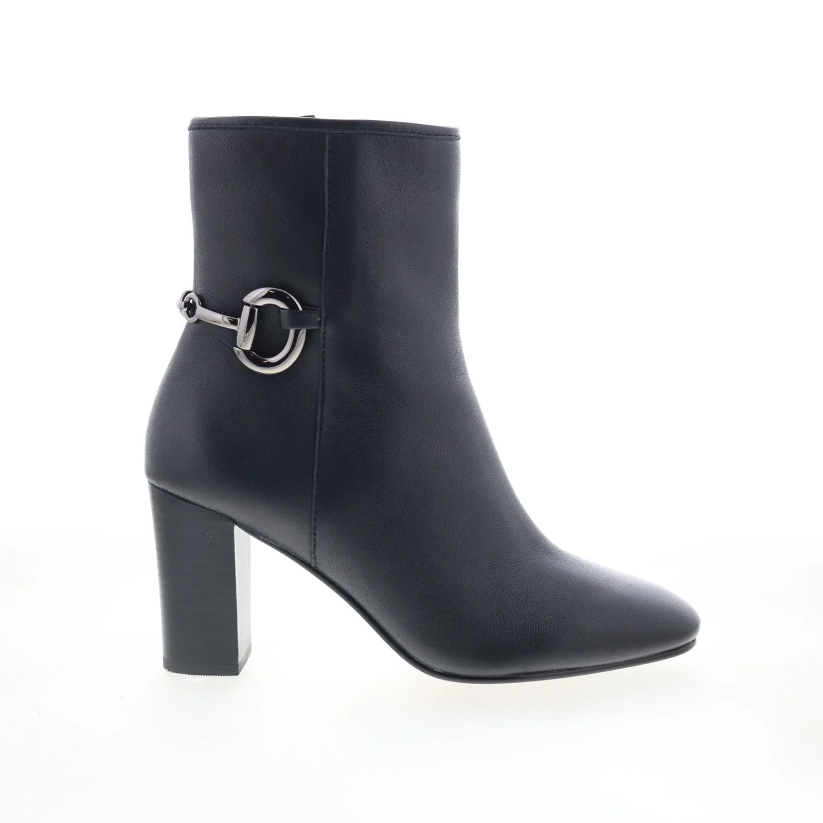 Johnston & Murphy Charlotte Bit Bootie Womens Black Ankle & Booties Boots Cushioned Insole