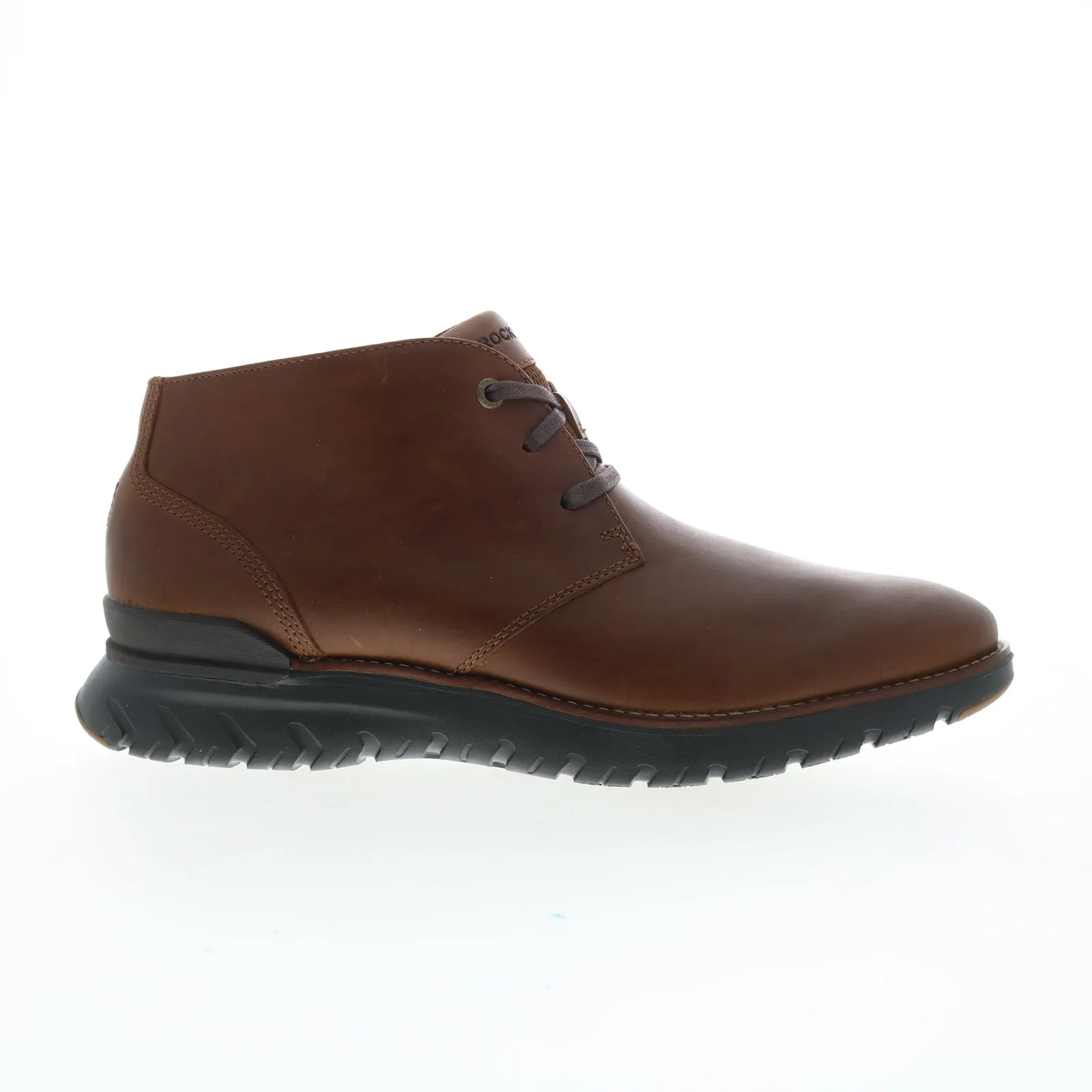 Rockport Total Motion Sport Plain Toe Chukka Mens Brown Wide Chukkas Boots athlete