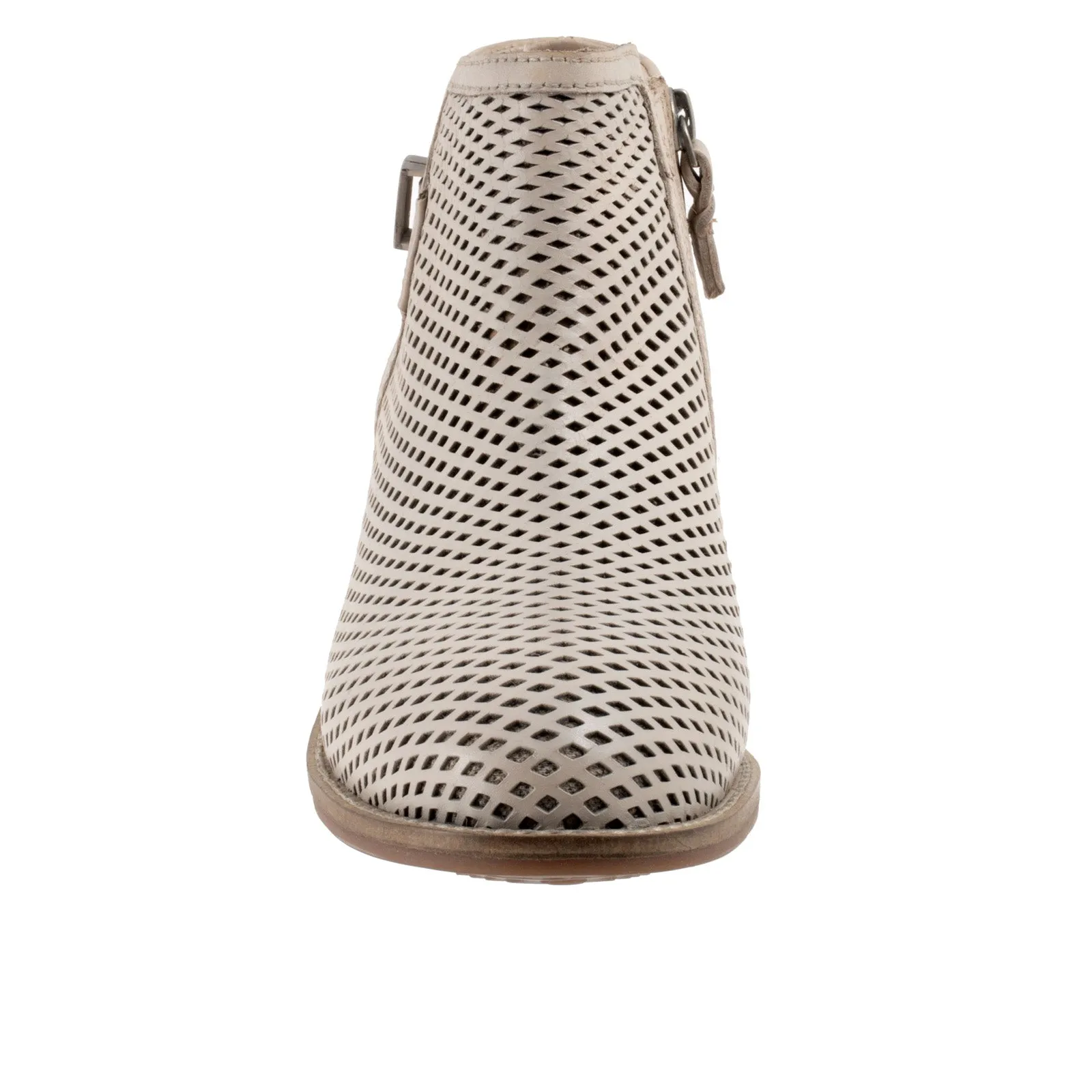 Softwalk Rimini Perf S2315-063 Womens Beige Wide Ankle & Booties Boots Day To Night Rough texture