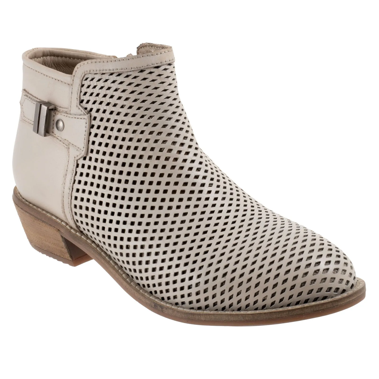 Softwalk Rimini Perf S2315-063 Womens Beige Wide Ankle & Booties Boots Camouflage Pattern