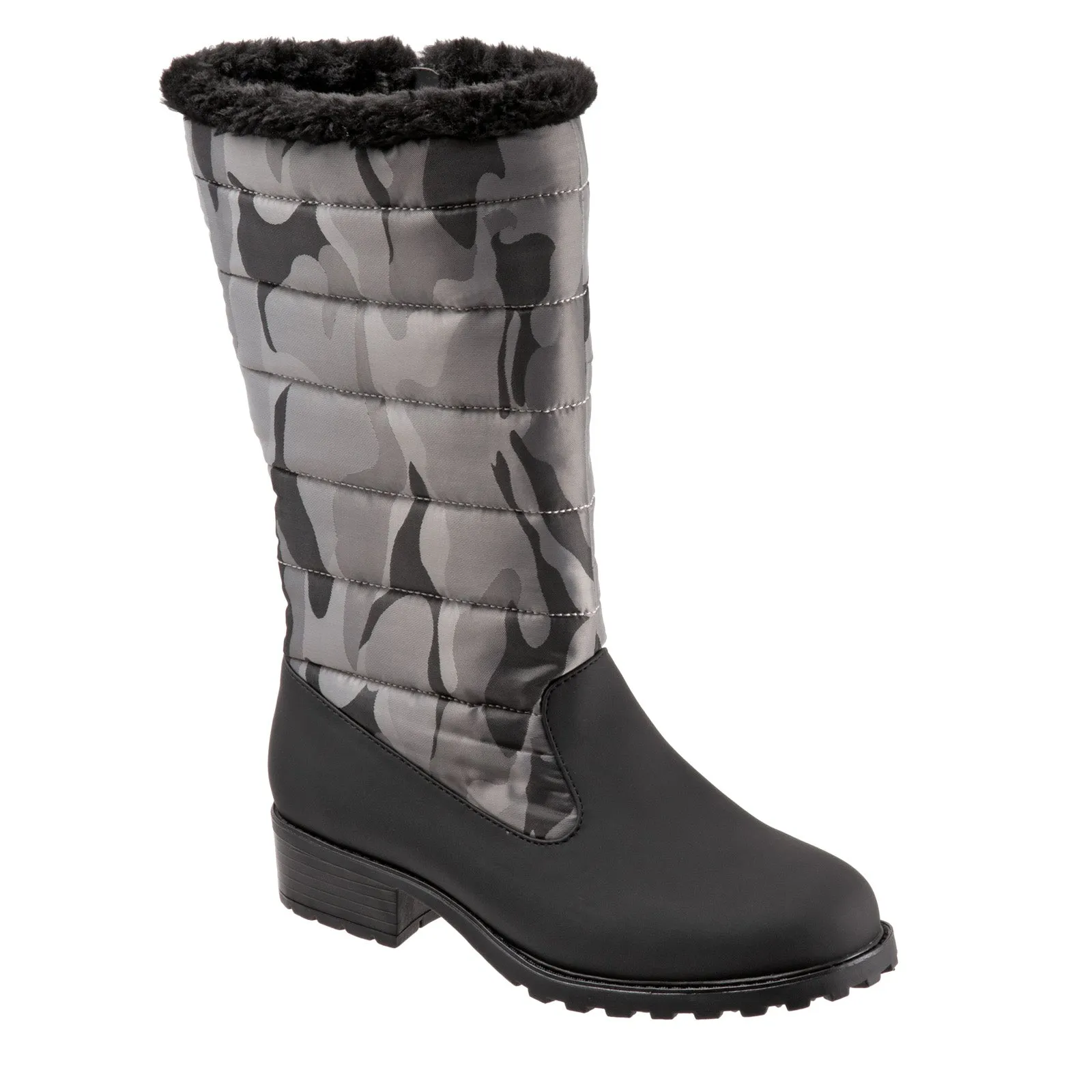 Trotters Benji High T1951-924 Womens Black Narrow Casual Dress Boots Airy Feel Shock Absorbing