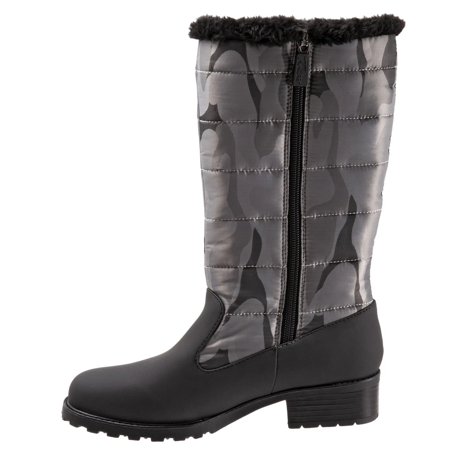 Trotters Benji High T1951-924 Womens Black Narrow Casual Dress Boots Comfort Fit