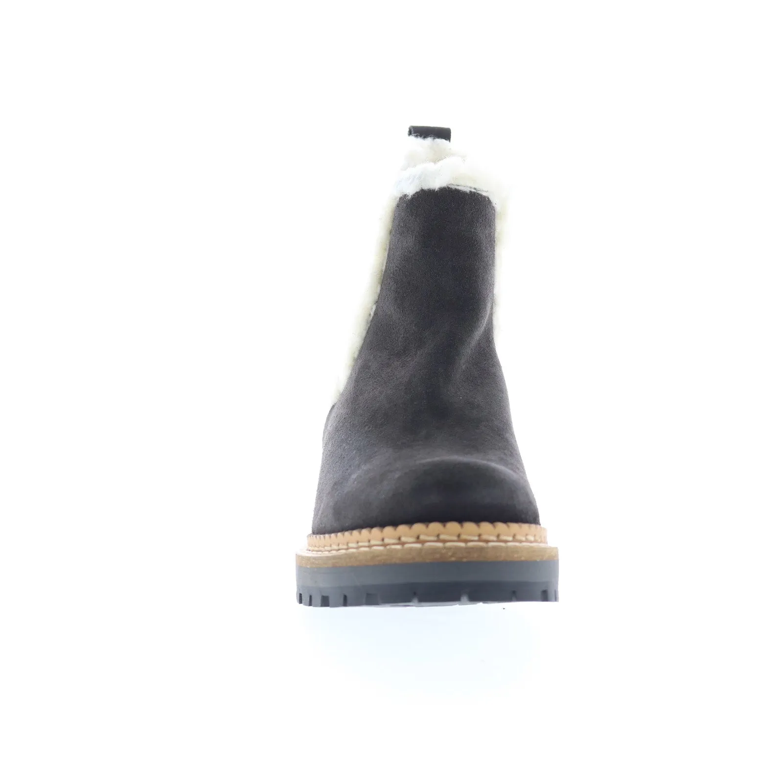Bos. & Co. Auroras Womens Gray Suede Slip On Casual Dress Boots Ergonomic Shape Cushion Zone