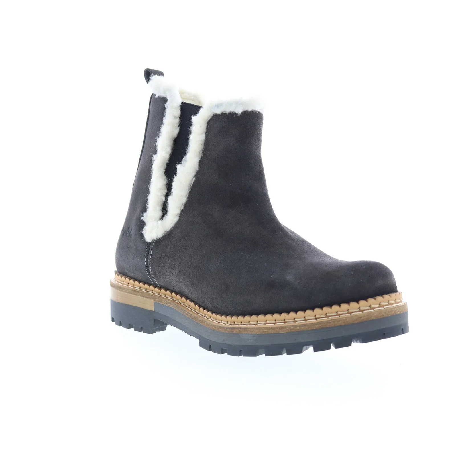 Bos. & Co. Auroras Womens Gray Suede Slip On Casual Dress Boots Versatile Footwear