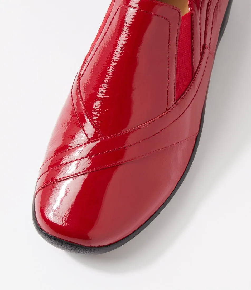Walking ZIERA JAVA DARK RED PATENT