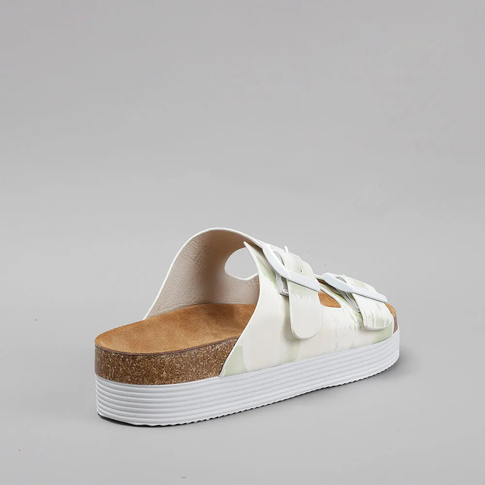 LE SANSA DUKE MINT PRINT Contoured Sole Foot Style