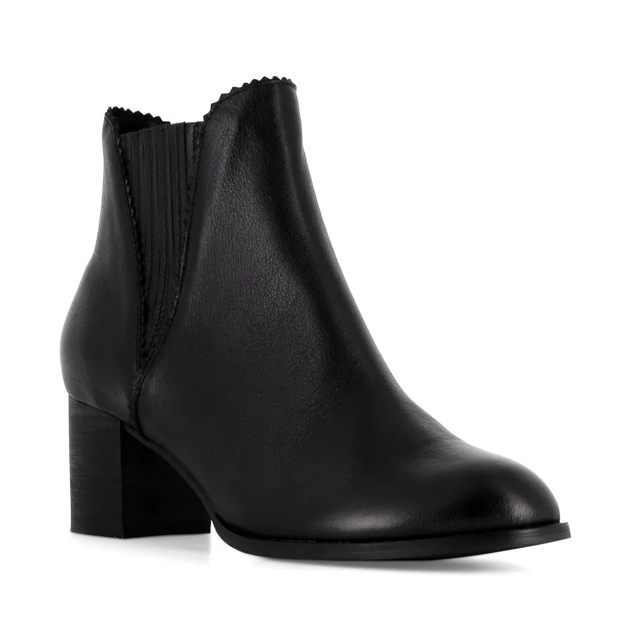 DJANGO & JULIETTE SANITY BLACK BLACK HEEL Cozy Feel quick-drying