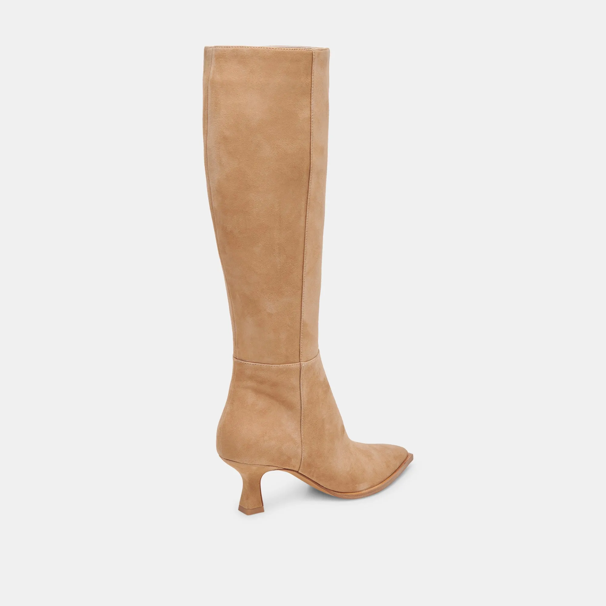 AUGGIE WIDE CALF BOOTS CAMEL SUEDE Heat-resistant All-Purpose Footwear