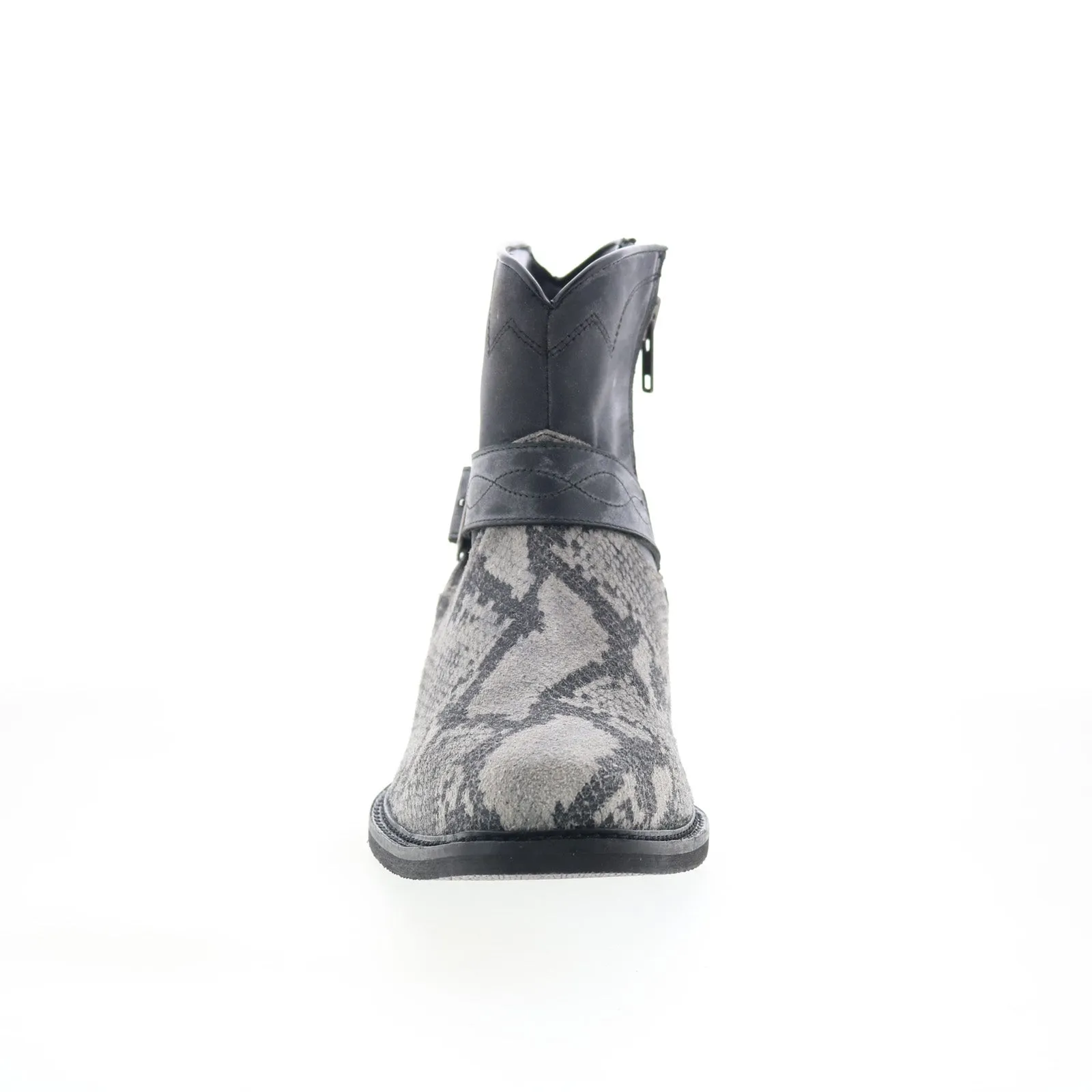 Dingo Ankle Boot DI-285 Mens Gray Suede Zipper Western Boots Ski Resort Visitor Practical Style