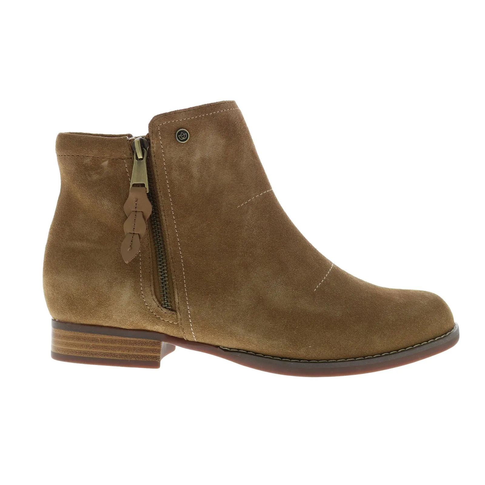 sweat-wicking Versatile Performance Spenco Ivy Boot SP1043WHE Womens Brown Wide Suede Ankle & Booties Boots