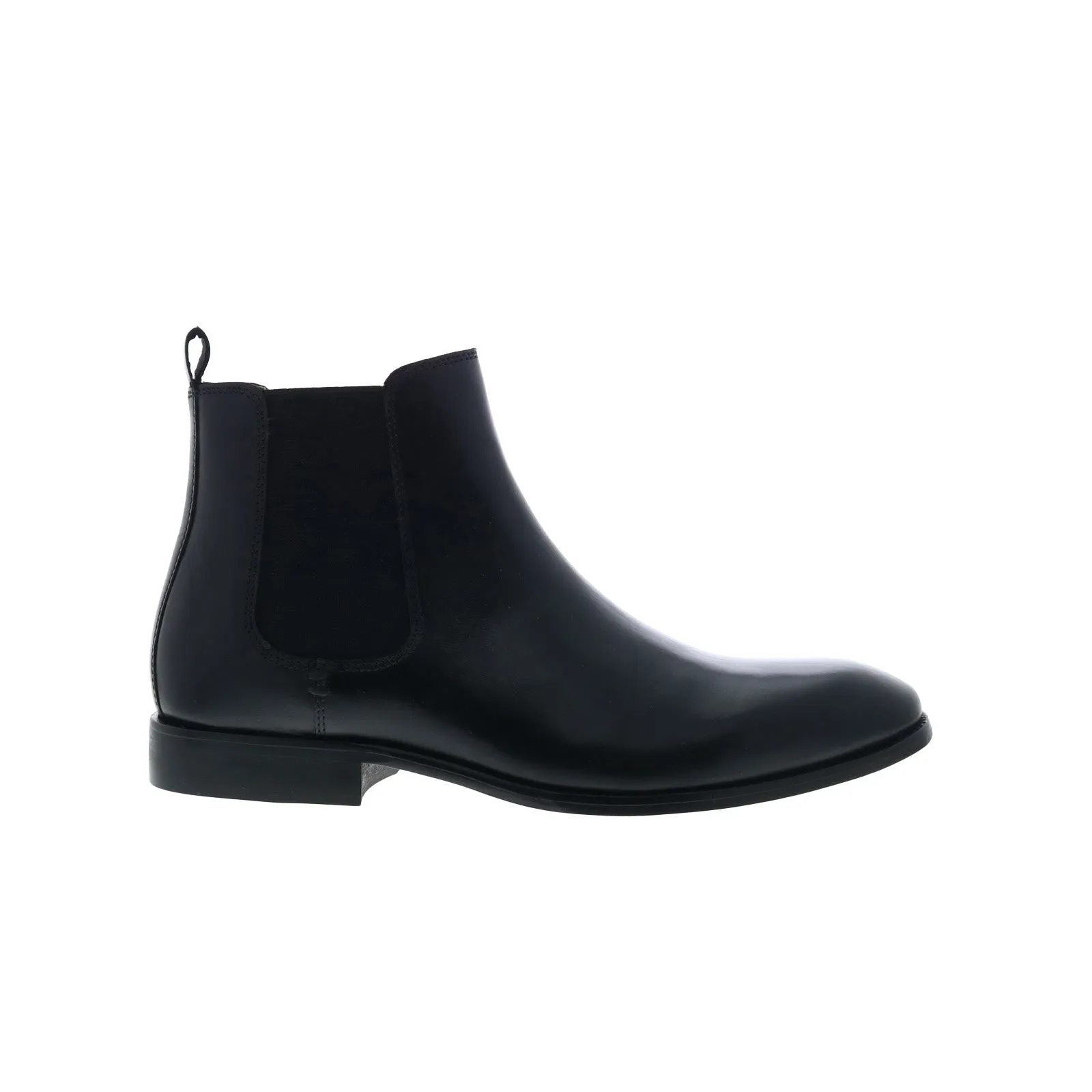 Lace Up Style Steve Madden Owner OWNE01M1 Mens Black Leather Slip On Chelsea Boots