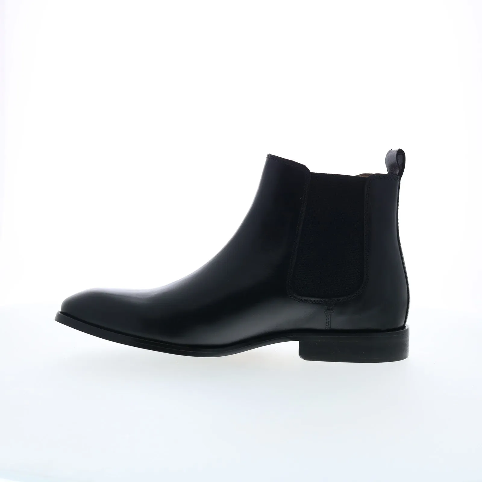 Cushion Collar Steve Madden Owner OWNE01M1 Mens Black Leather Slip On Chelsea Boots