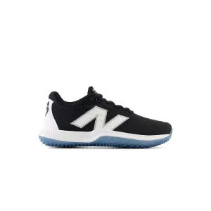 New Balance Women's FuelCell FUSE v4 Turf Trainer Softball Shoes - Black/Optic White - STFUSEK4 Rubberized Finish