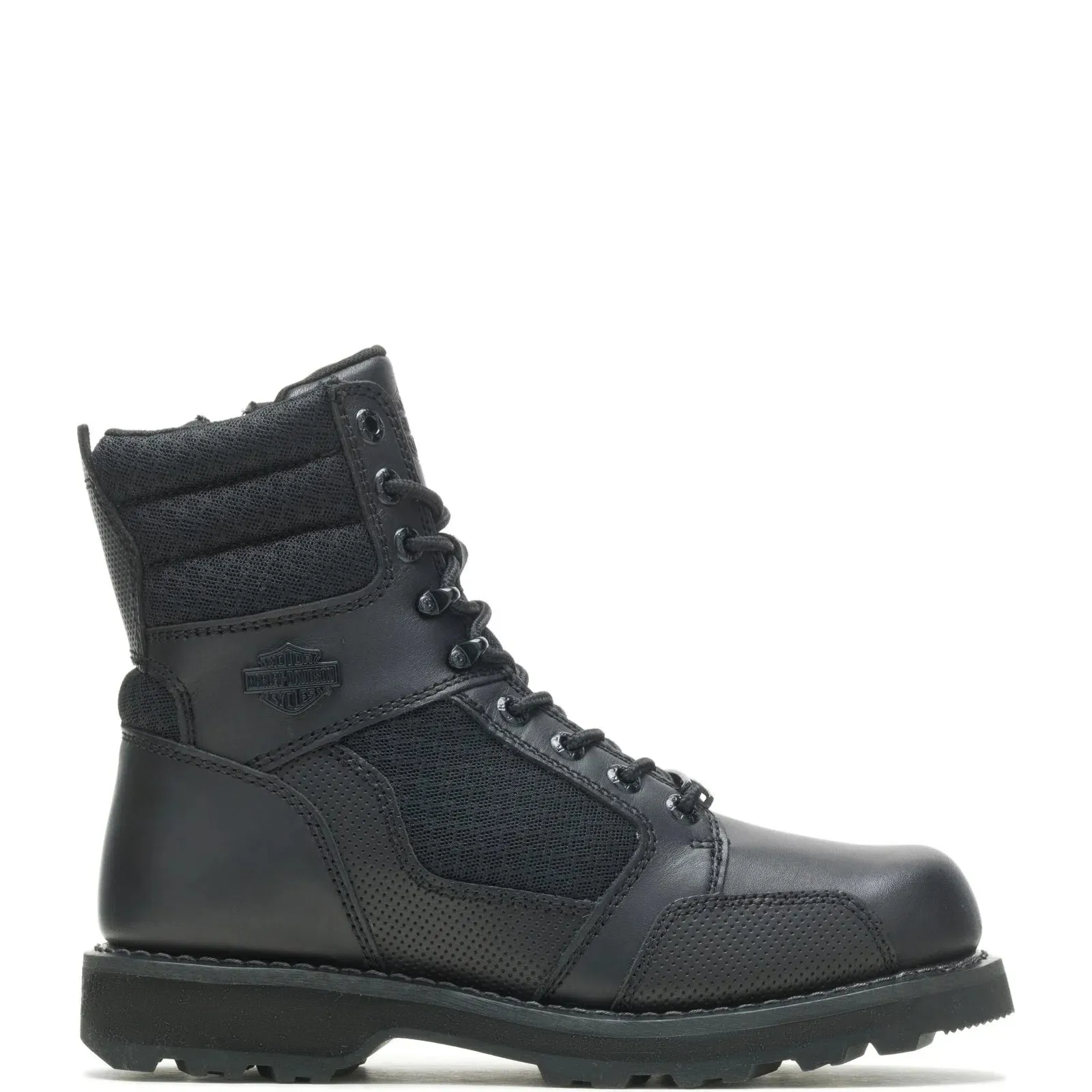High Arch Harley-Davidson Lensfield 8" Heat Resistant Mens Black Motorcycle Boots