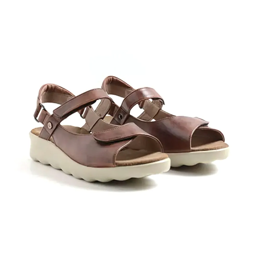 Cotton Base Happy Move Pichu Sandal - 543 Cognac