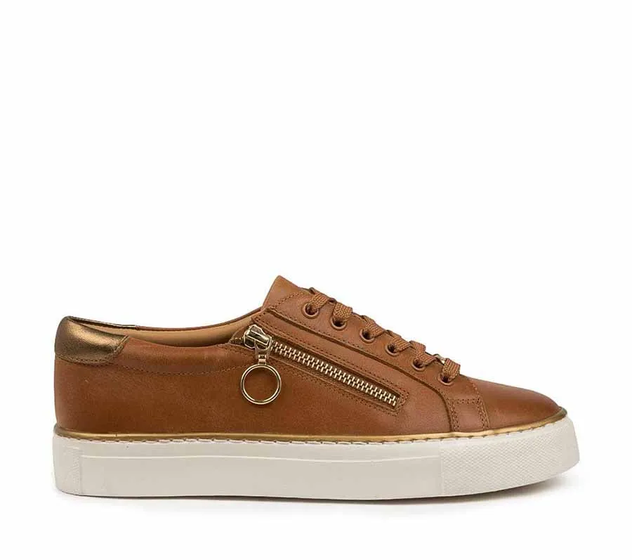ZIERA PAMELA TAN BRONZE Bold Neon Velvet Rich