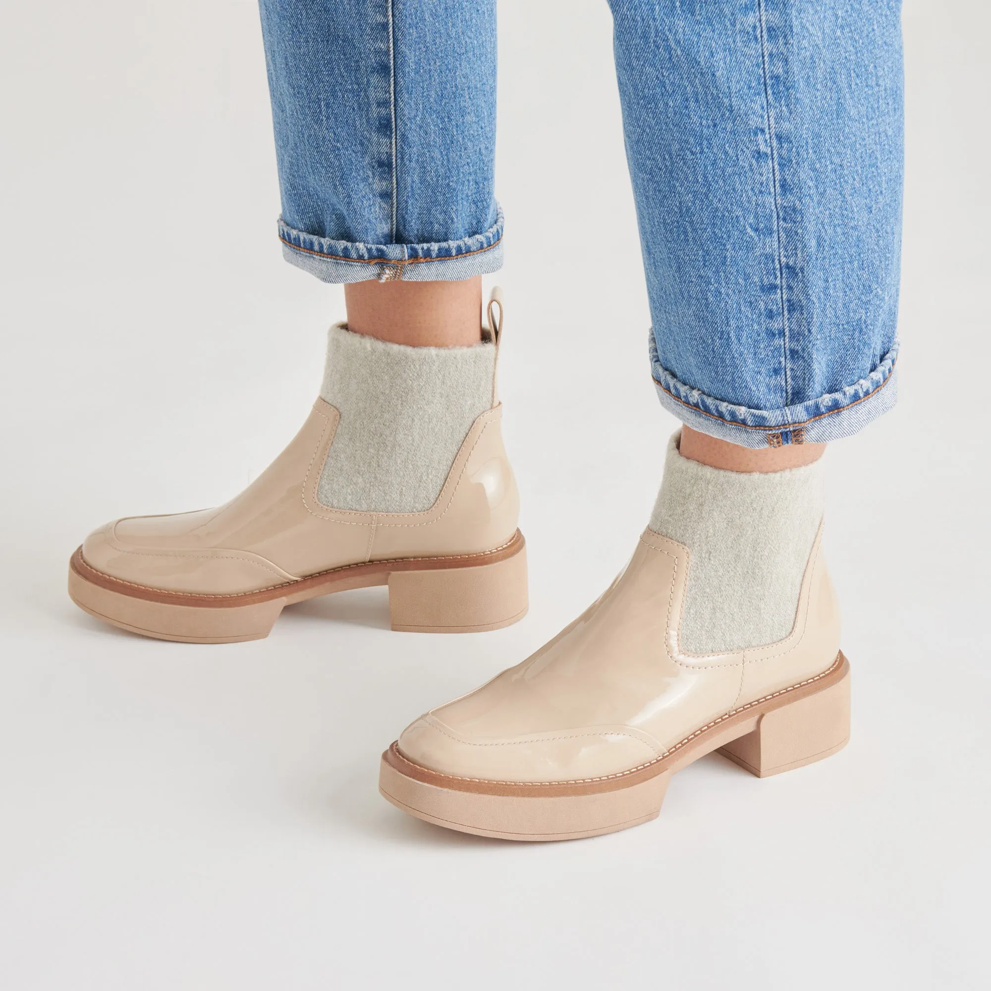 Field Work SALINE H2O BOOTIES DUNE CRINKLE PATENT