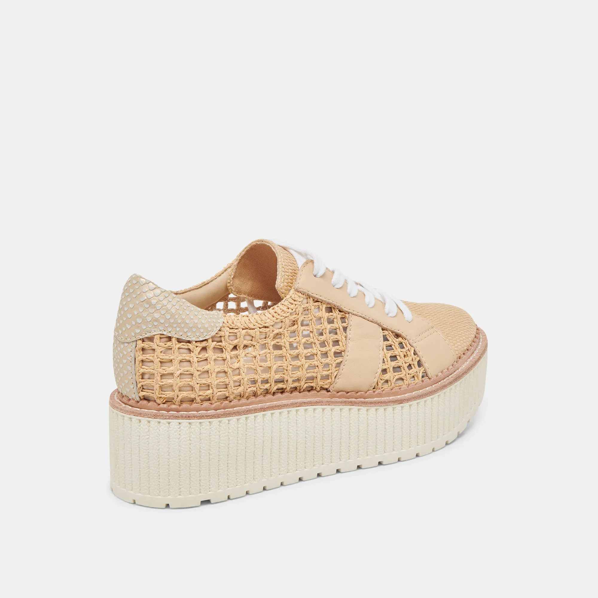 Adaptive design TIGER SNEAKERS LT NATURAL RAFFIA