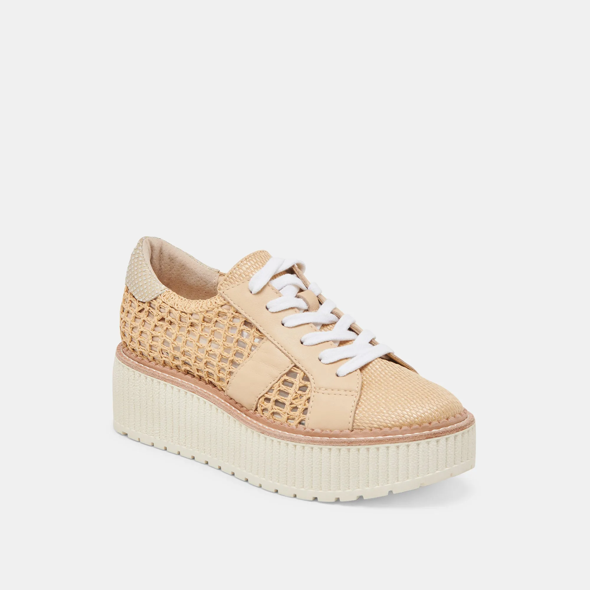 Foot Protection Stretch Comfort TIGER SNEAKERS LT NATURAL RAFFIA