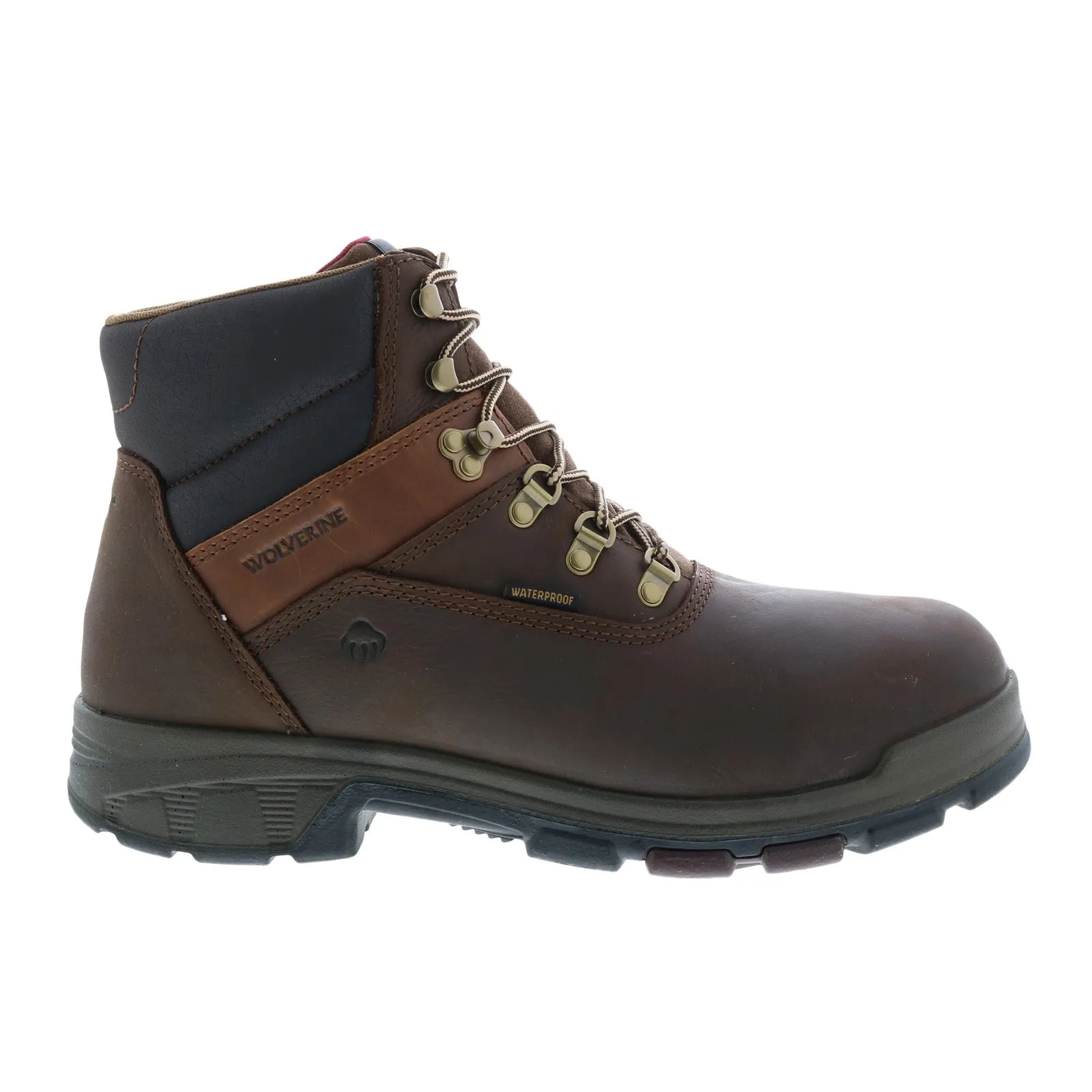 Weather Proof Urban Explorer Wolverine Cabor EPX Waterproof Composite Toe Mens Brown Wide Work Boots