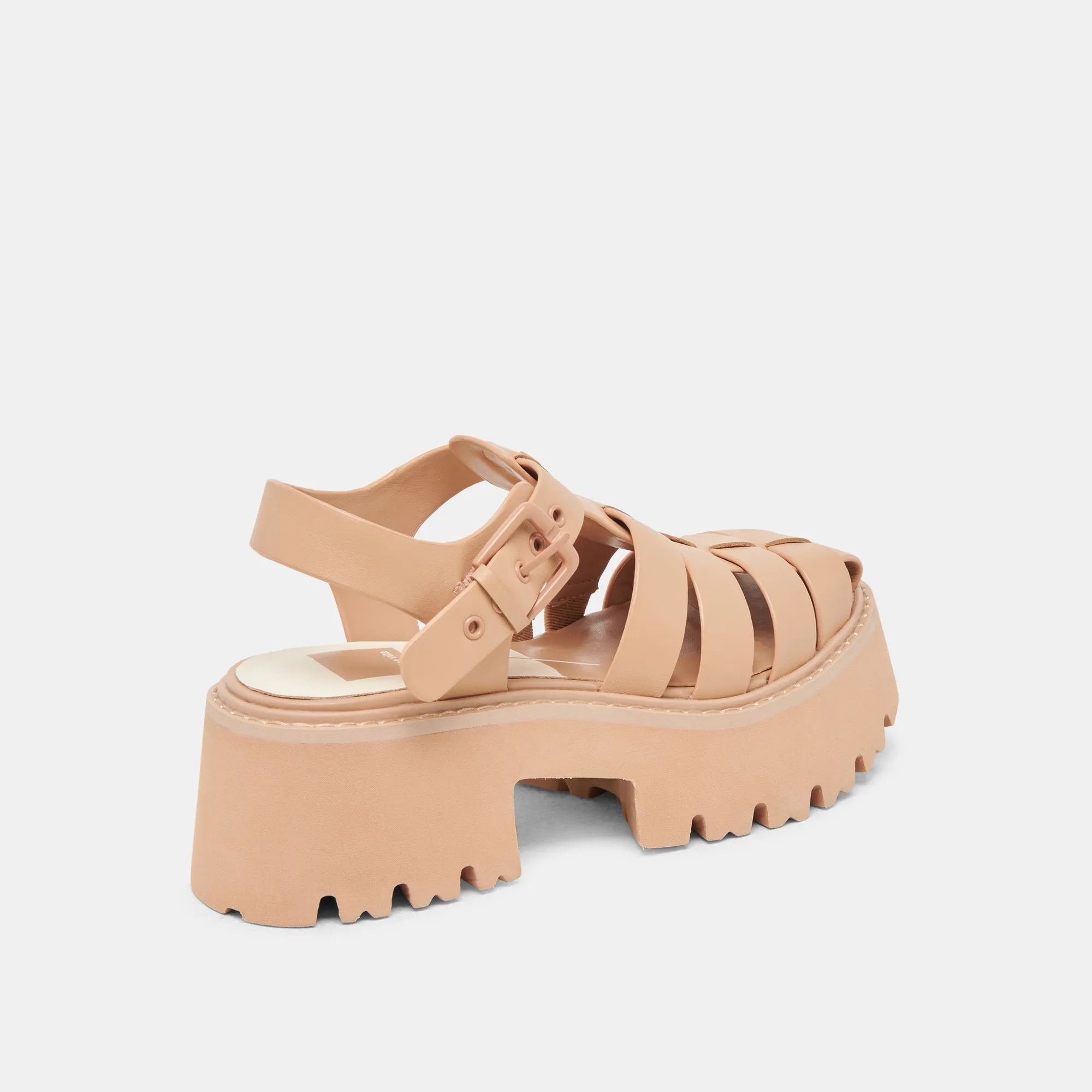 LASLY TONAL SANDALS CAFE LEATHER Quick Wear Daily Mobility