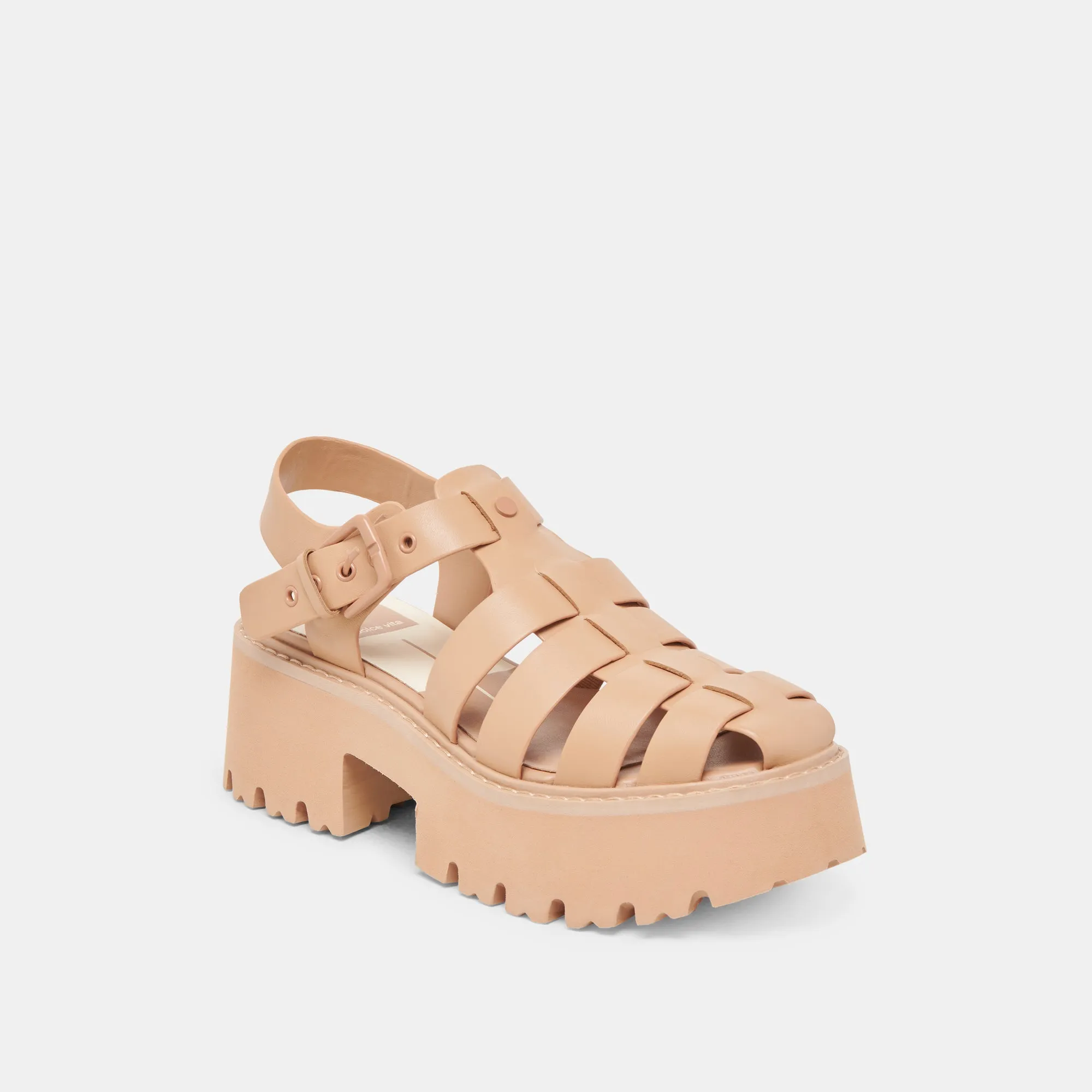 LASLY TONAL SANDALS CAFE LEATHER Back to Nature Park Date