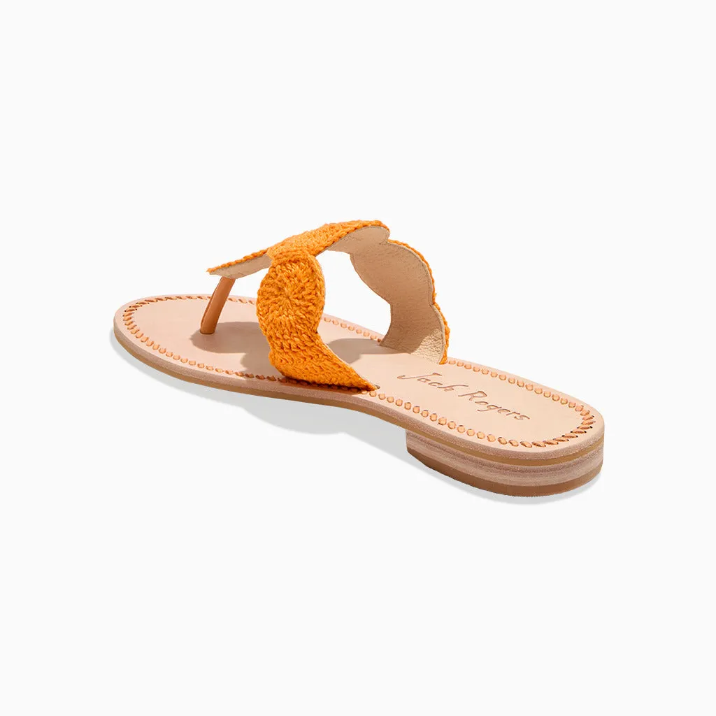 Bright Neon Jacks Crochet Sandal