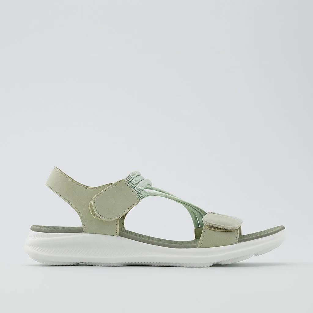 CC RESORTS FLORRIE LT KHAKI Day Comfort Heel Ease