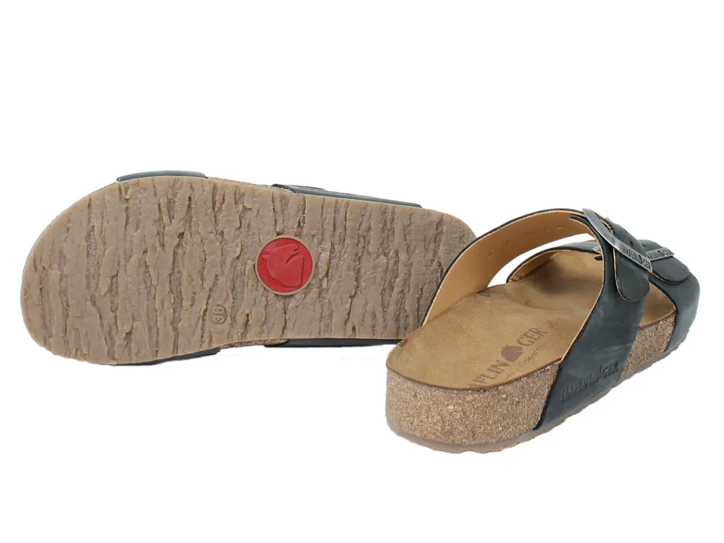 Haflinger Sandals Andrea Country Black Easy Go