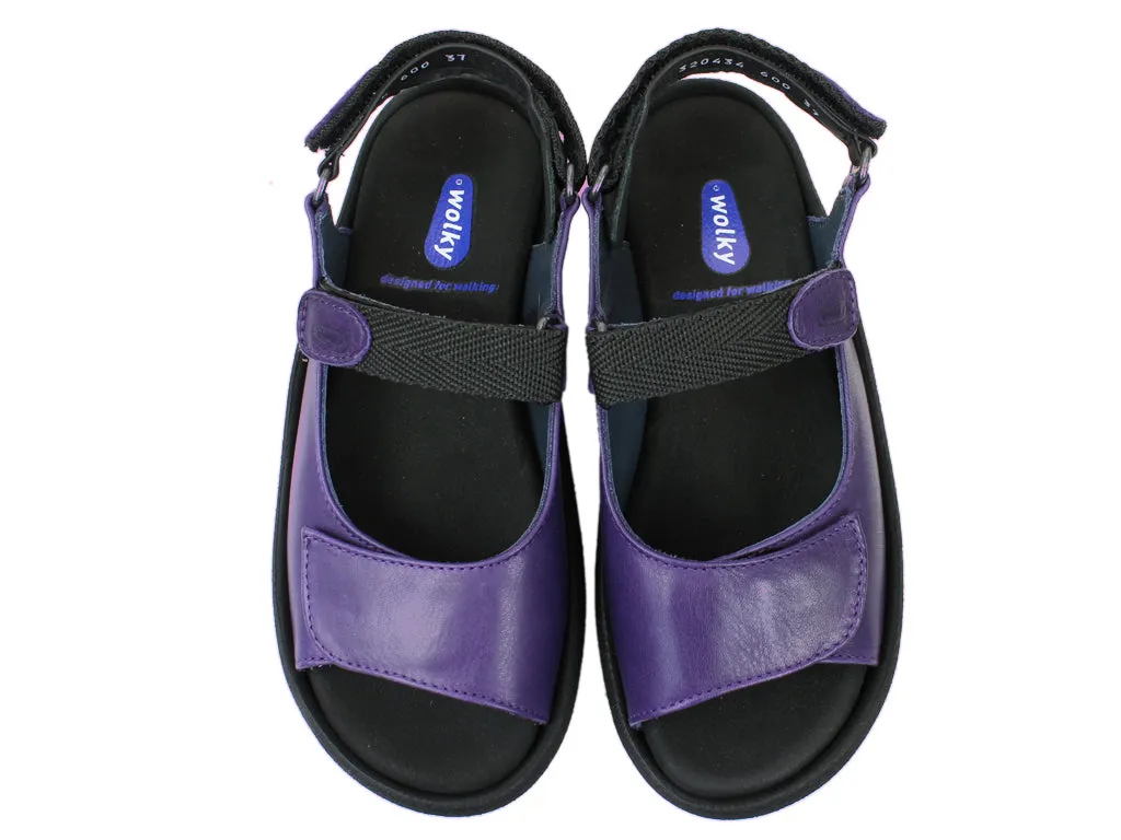 Wolky Sandals Jewel Purple Beach Fun Quick Comfort