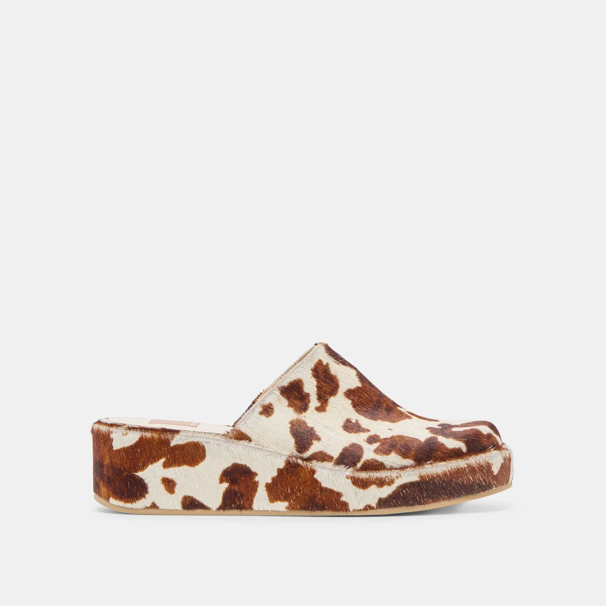 ROSITA FLATS COCOA TAURUS CALF HAIR Cap Toe