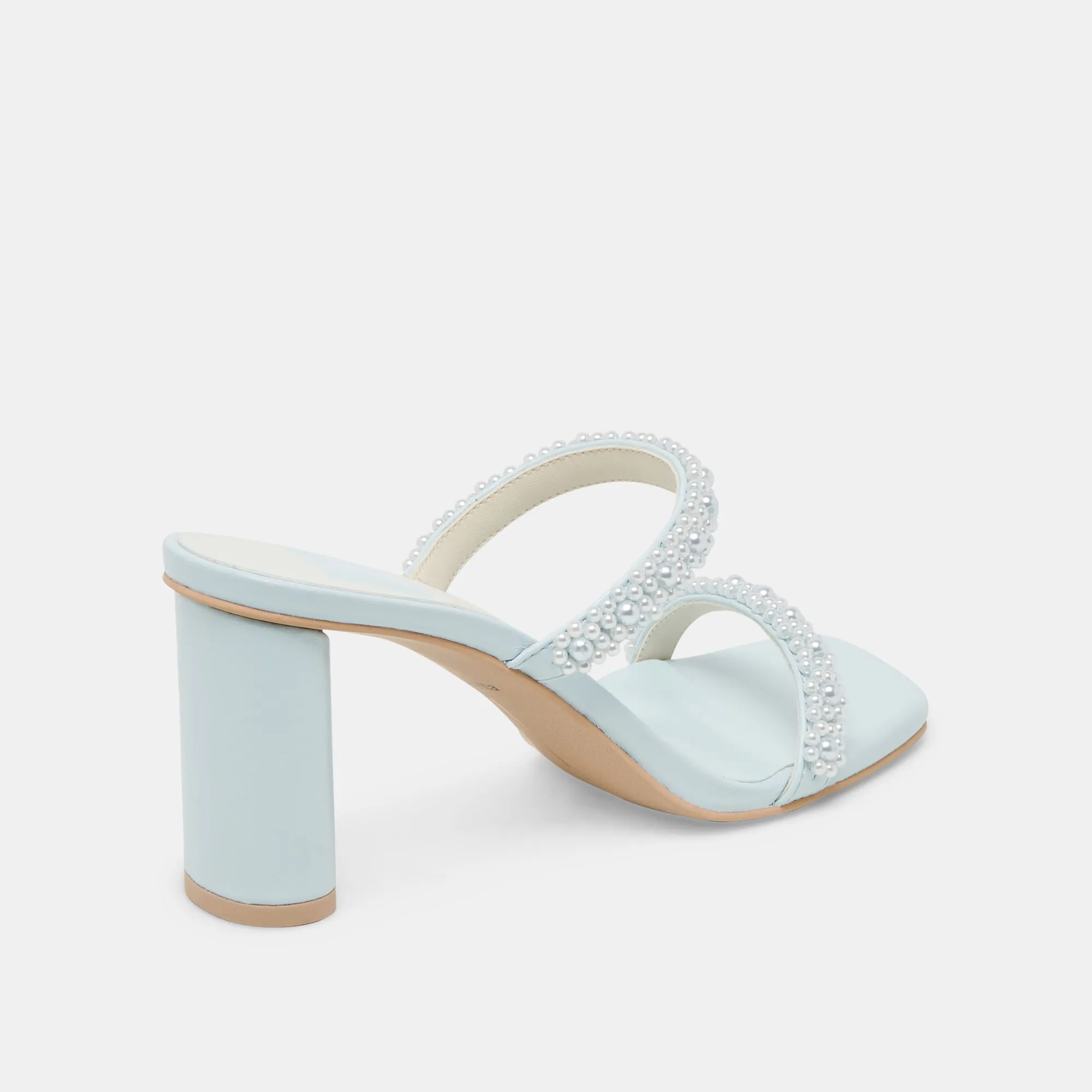 Fashionable Wedges NOLAH PEARL HEELS ICE BLUE STELLA