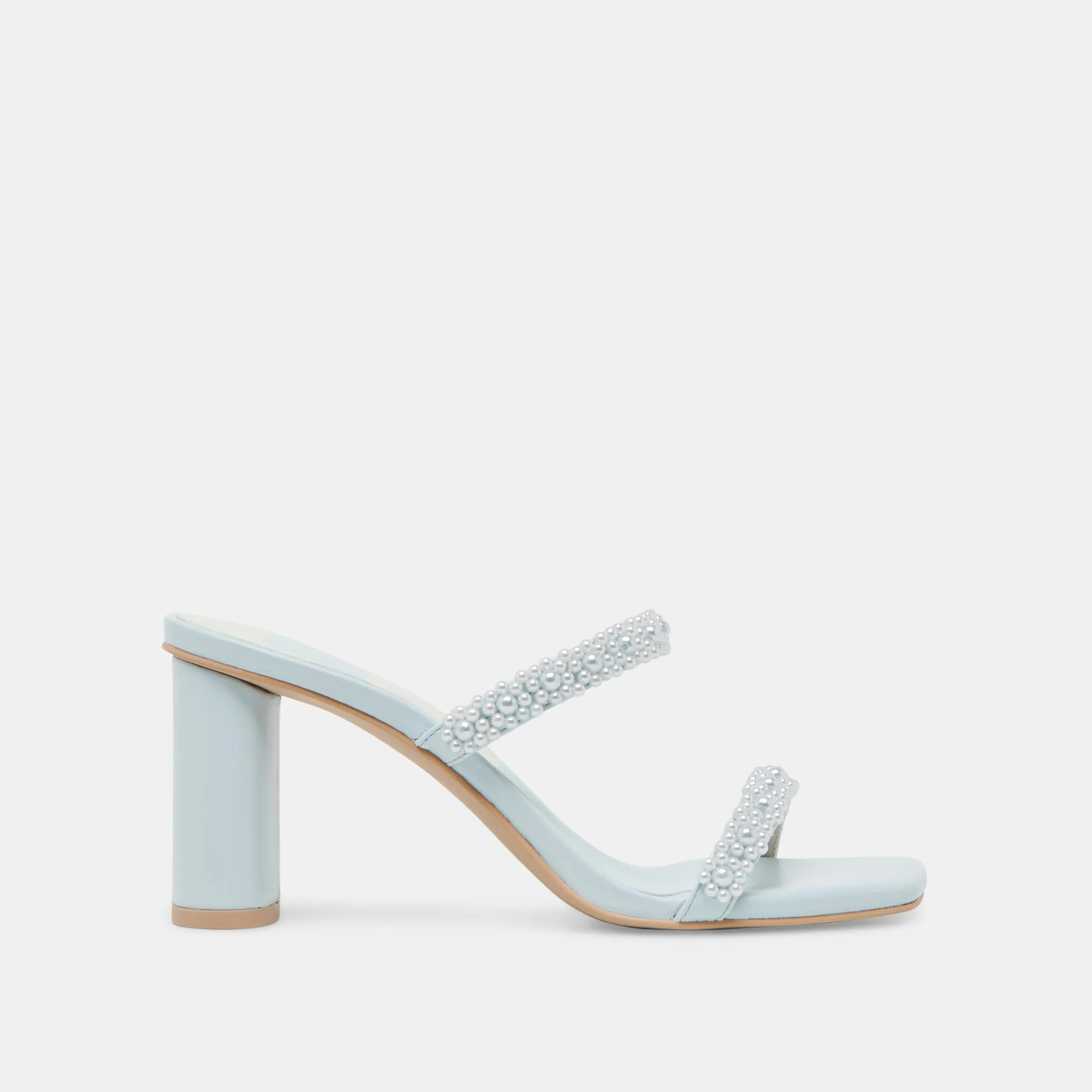 NOLAH PEARL HEELS ICE BLUE STELLA Christmas Party Heels Fashion Heels for Party