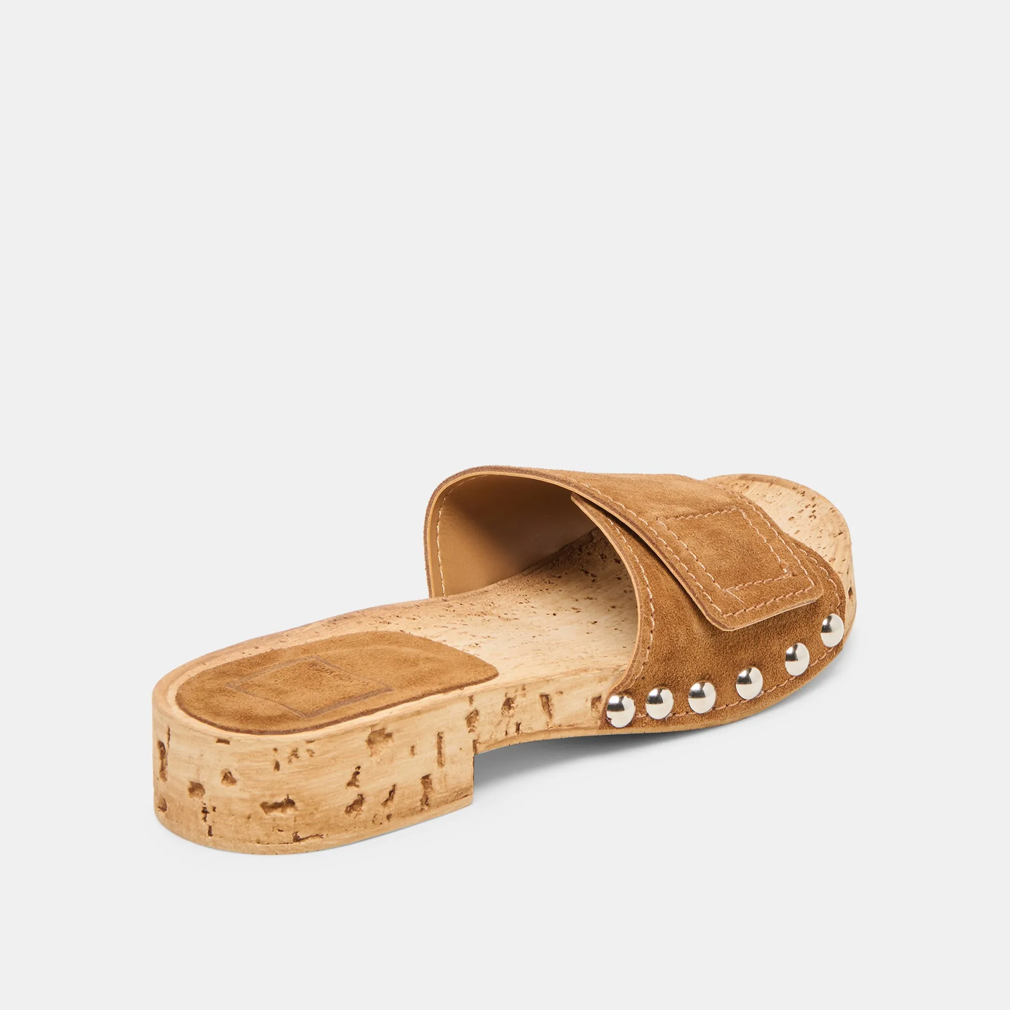 SANDY SANDALS CHESTNUT SUEDE Resort Ready