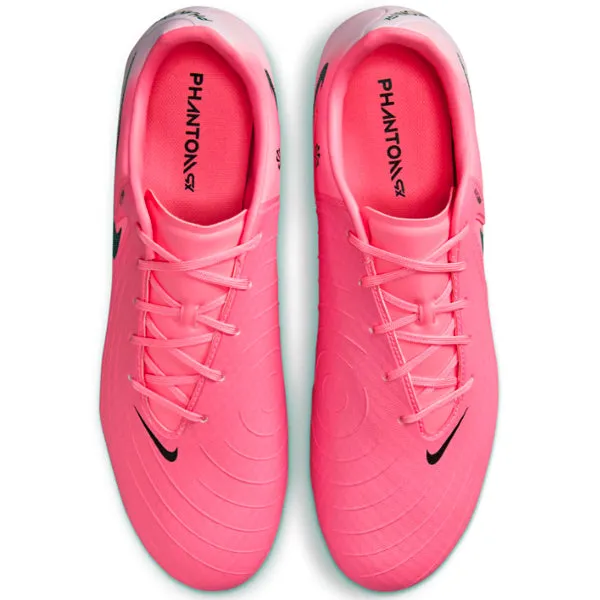Nike Phantom GX II Academy FG/MG Soccer Cleats (Sunset Pulse/Black) Shock Diffusion Foot Comfort