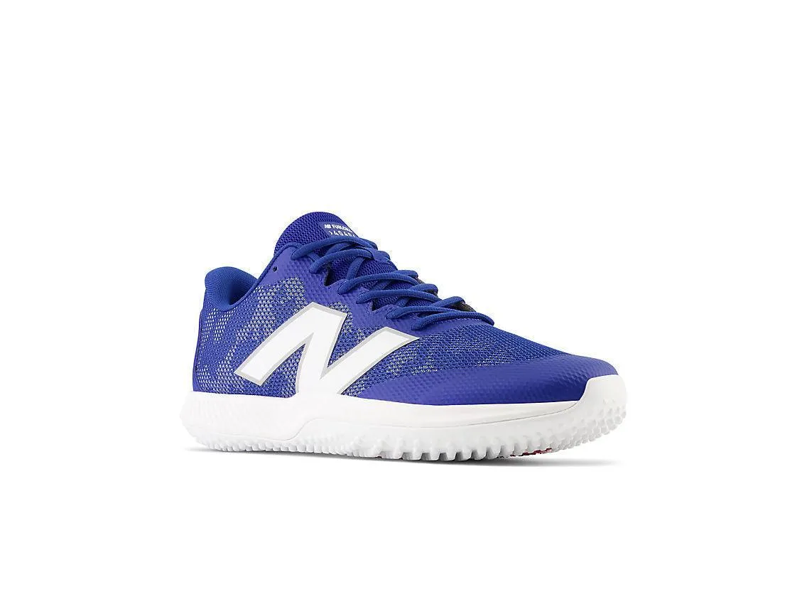 New Balance Men's FuelCell 4040 V7 Turf Baseball Shoes - Team Royal / White - T4040TB7 Smooth Fit