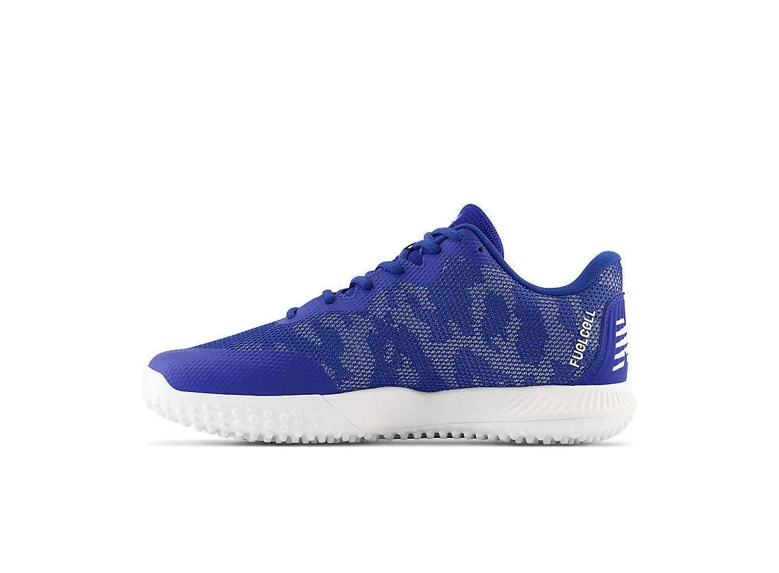 Speedy Fit New Balance Men's FuelCell 4040 V7 Turf Baseball Shoes - Team Royal / White - T4040TB7