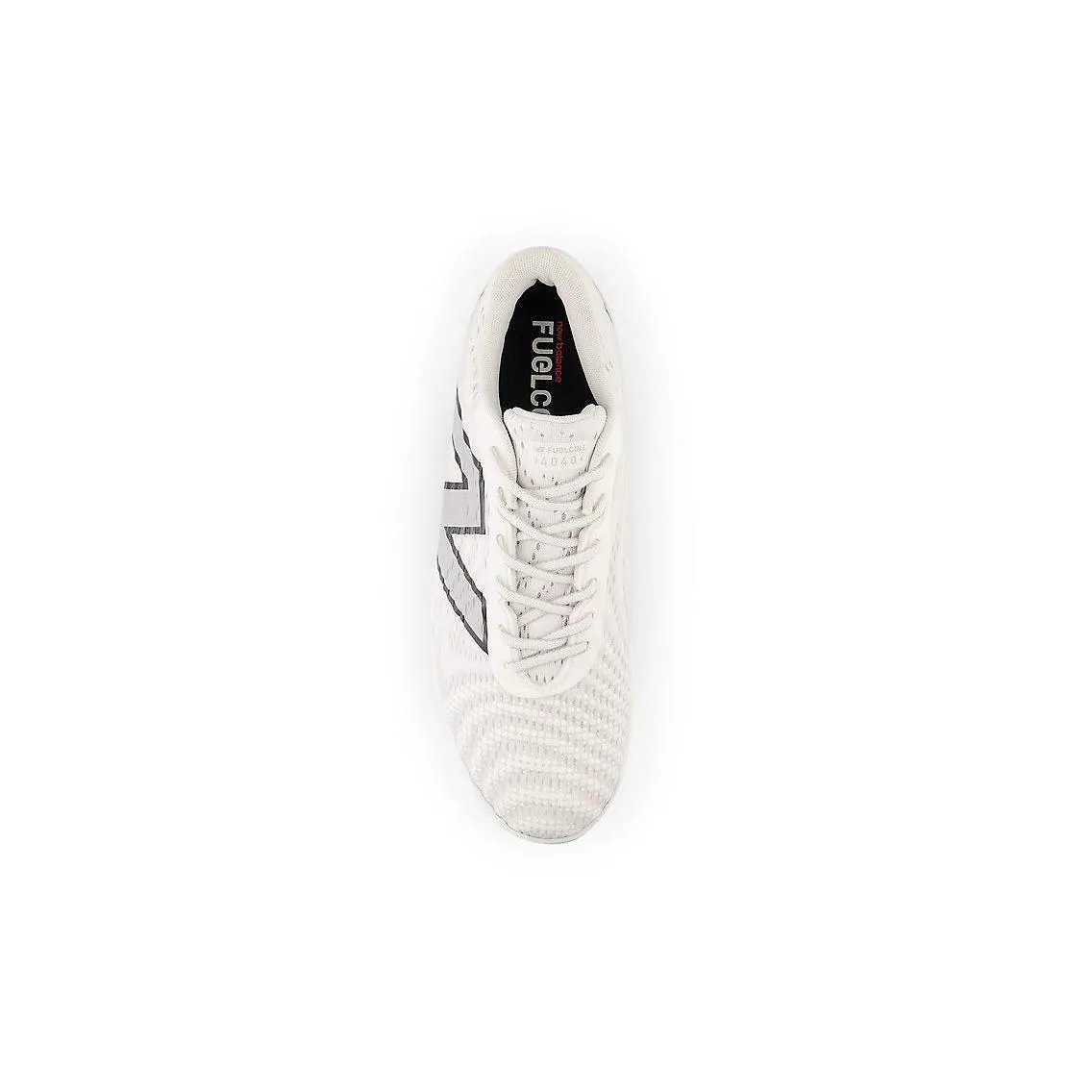 New Balance Men's FuelCell 4040 V7 Molded Baseball Cleats - Optic White / Raincloud - PL4040W7 Lightweight Cushioning
