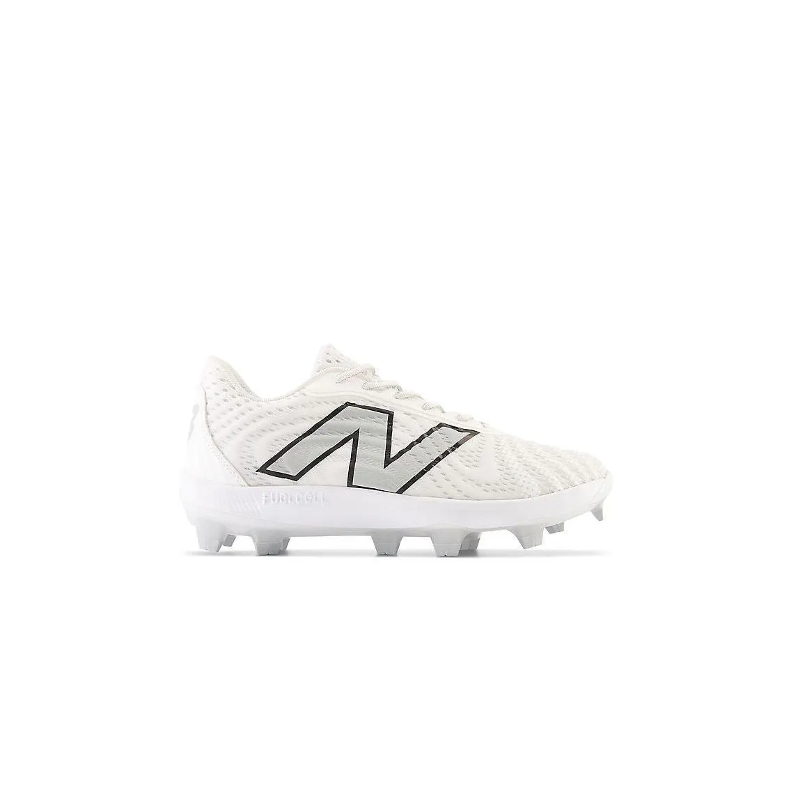 Rubber Sole Athletic Appeal New Balance Men's FuelCell 4040 V7 Molded Baseball Cleats - Optic White / Raincloud - PL4040W7