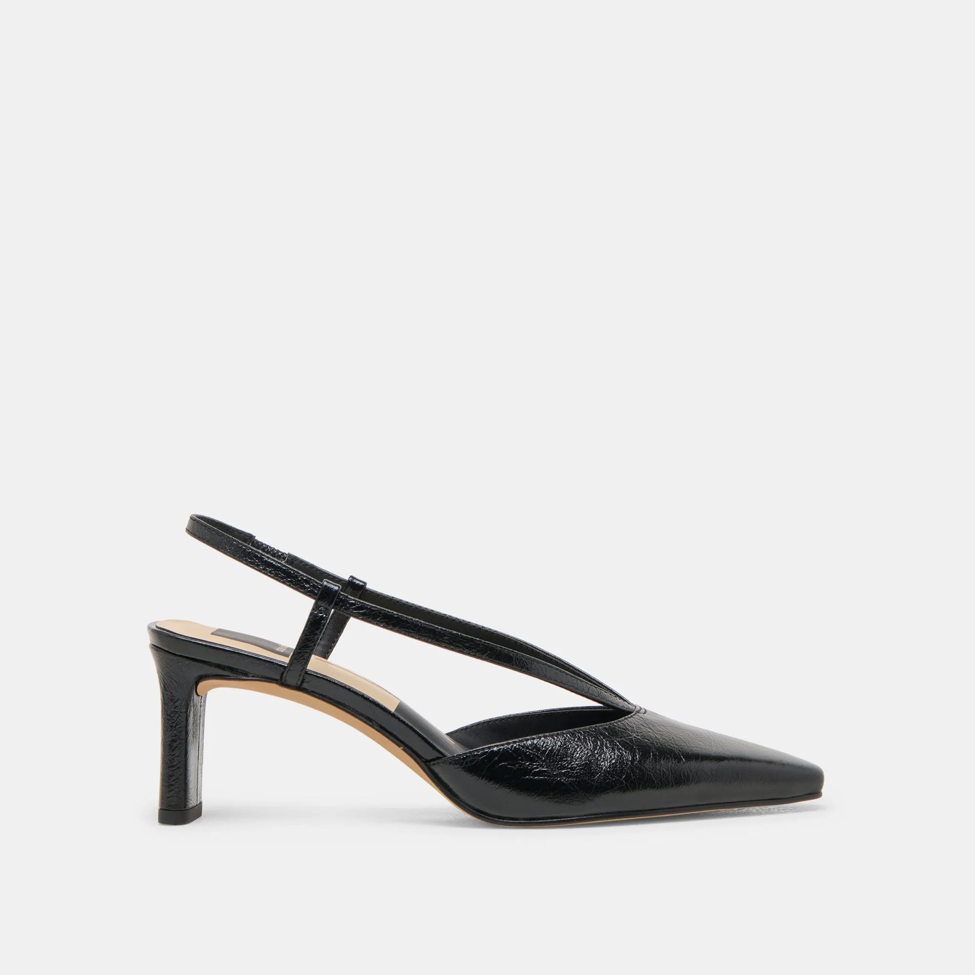 Rubber Outsole Sexy Platform Heels GINAY HEELS  BLACK LEATHER