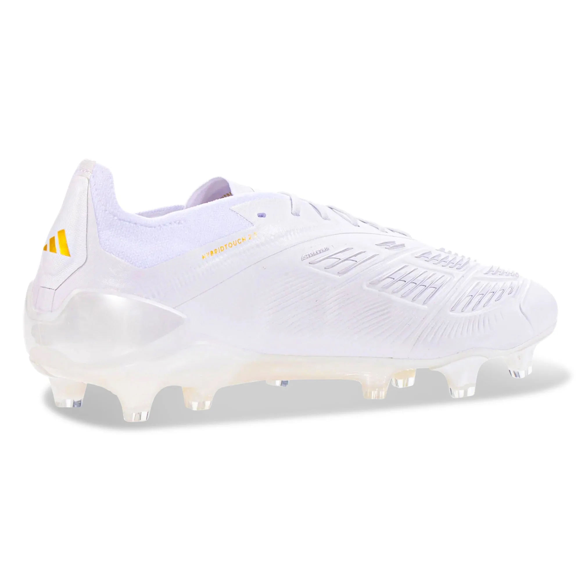 Cool Liner Player Control adidas Predator Elite FG Soccer Cleats (White/Gold Metallic)